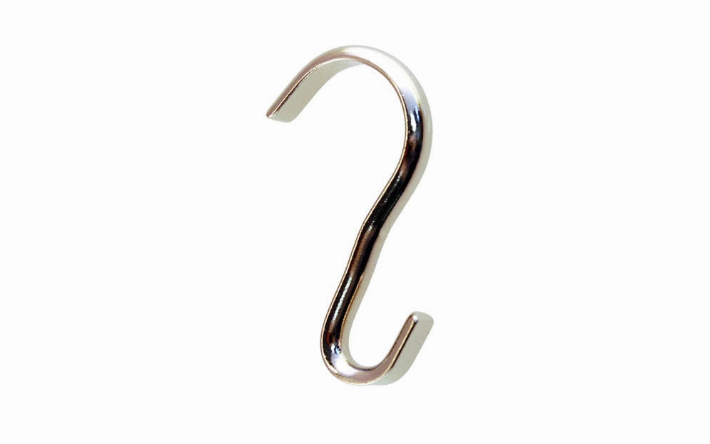 Solid Brass Picture Moulding Hook ~ Narrow Width