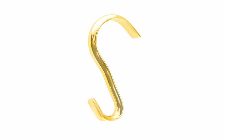 Solid Brass Picture Moulding Hook ~ Narrow Width