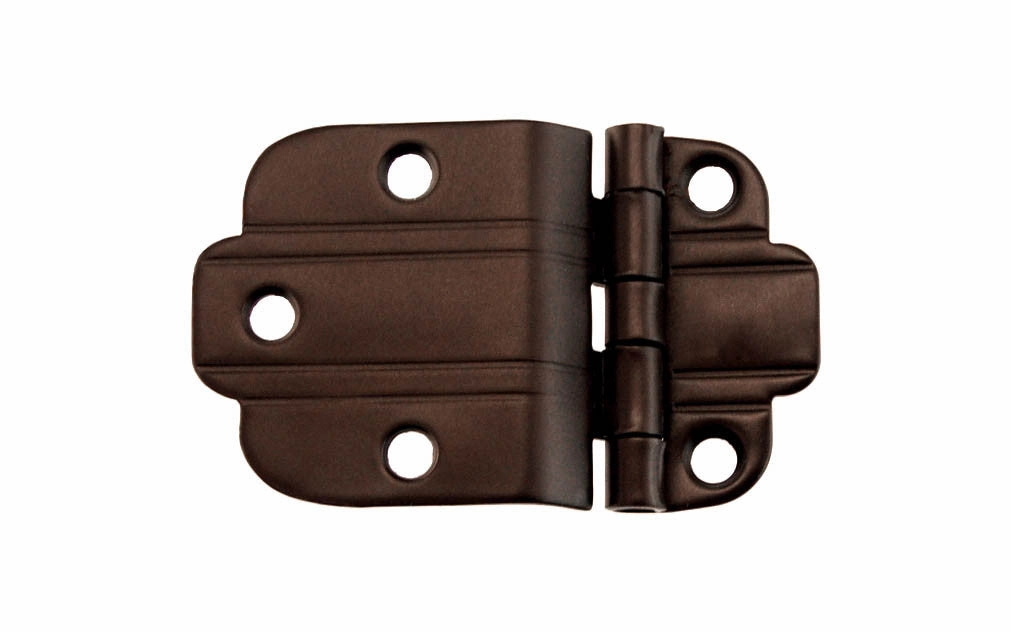 Solid Brass "Art Deco" 3/8" Offset Hinge
