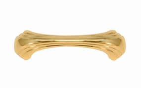 Solid Brass "Art Deco" Handle Pull ~ 3" On Centers