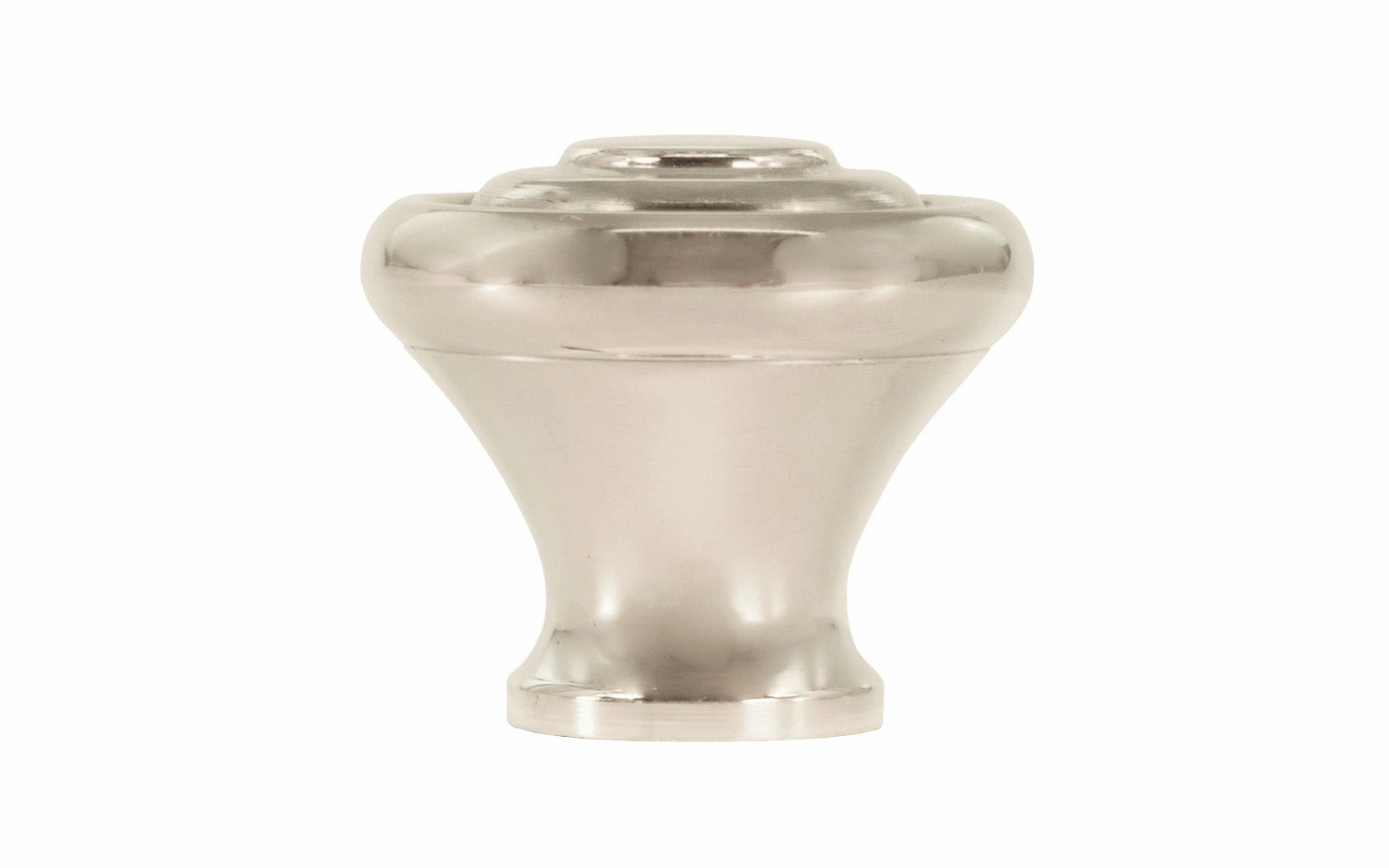 Solid Brass "Art Deco" Style Round Cabinet Knob