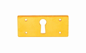 Solid Brass Rectangle Keyhole