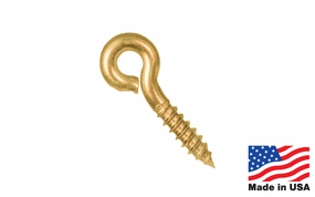 Solid Brass Screw Eye ~ Small Eye