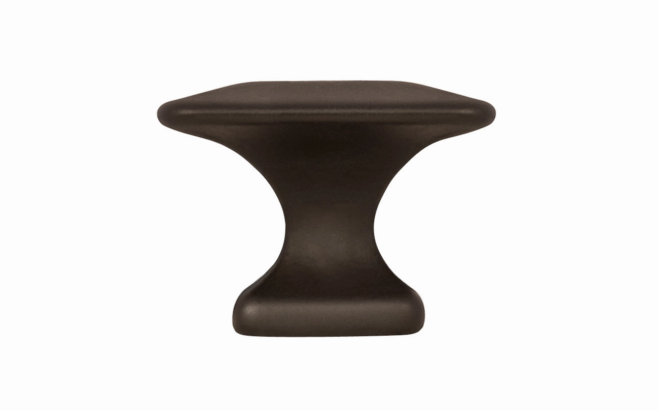 Solid Brass Square Cabinet Knob ~ 1-1/4" Size