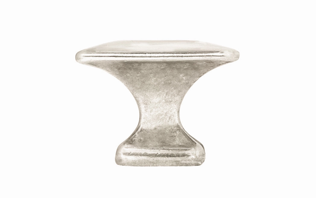 Solid Brass Square Cabinet Knob ~ 1-1/4" Size