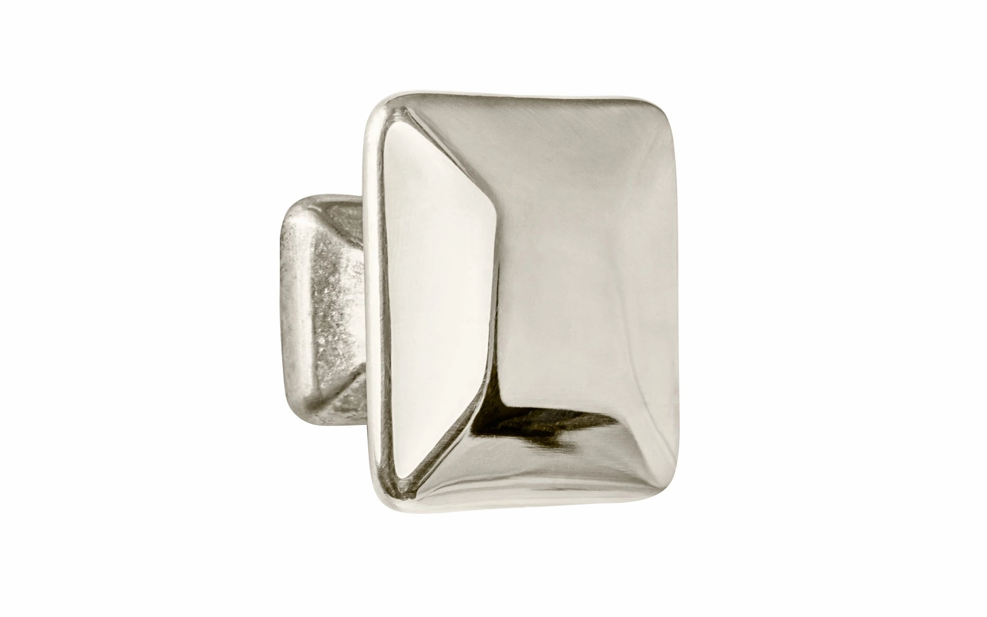 Solid Brass Square Cabinet Knob ~ 1-1/4" Size