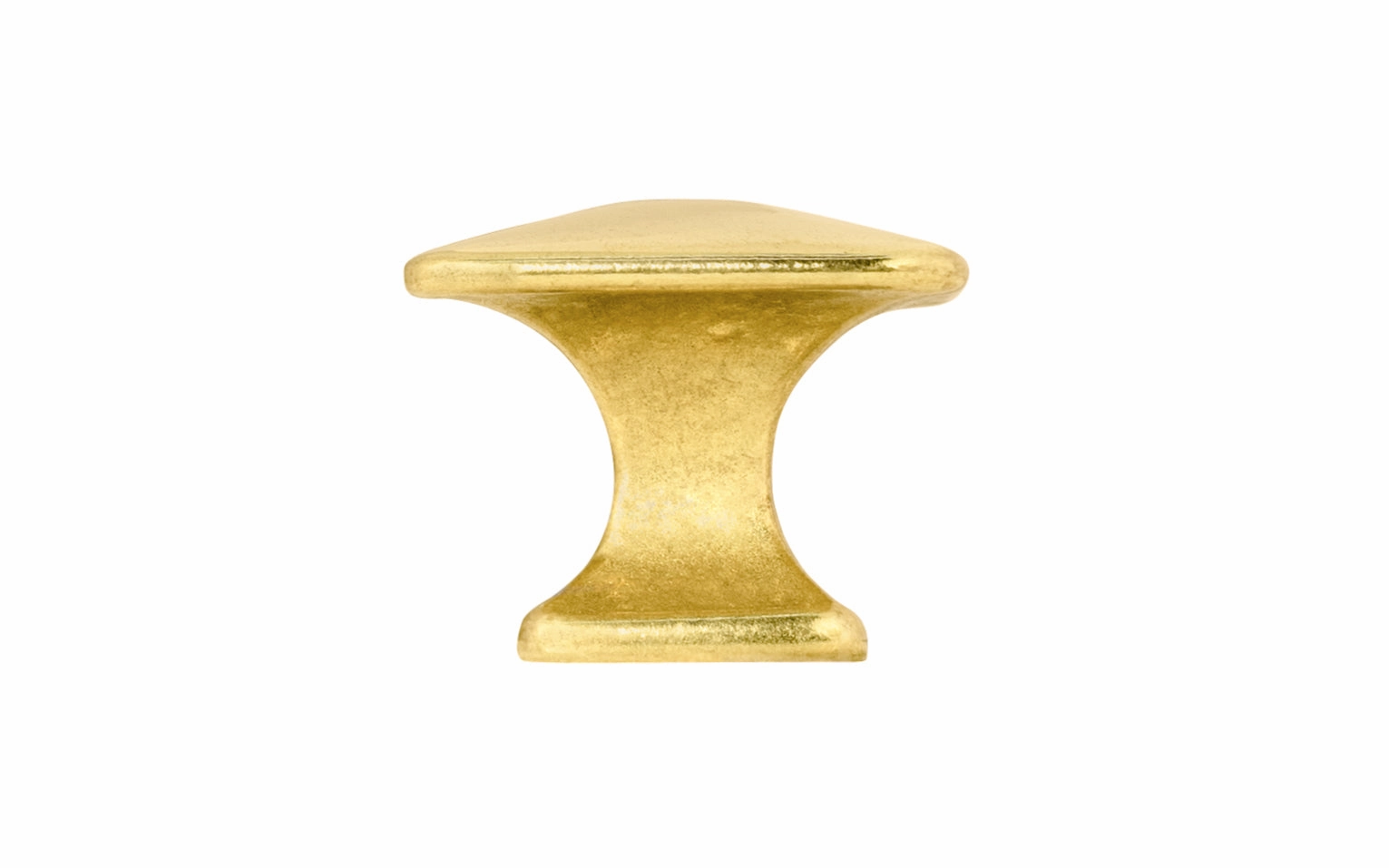 Solid Brass Square Cabinet Knob ~ 1" Size