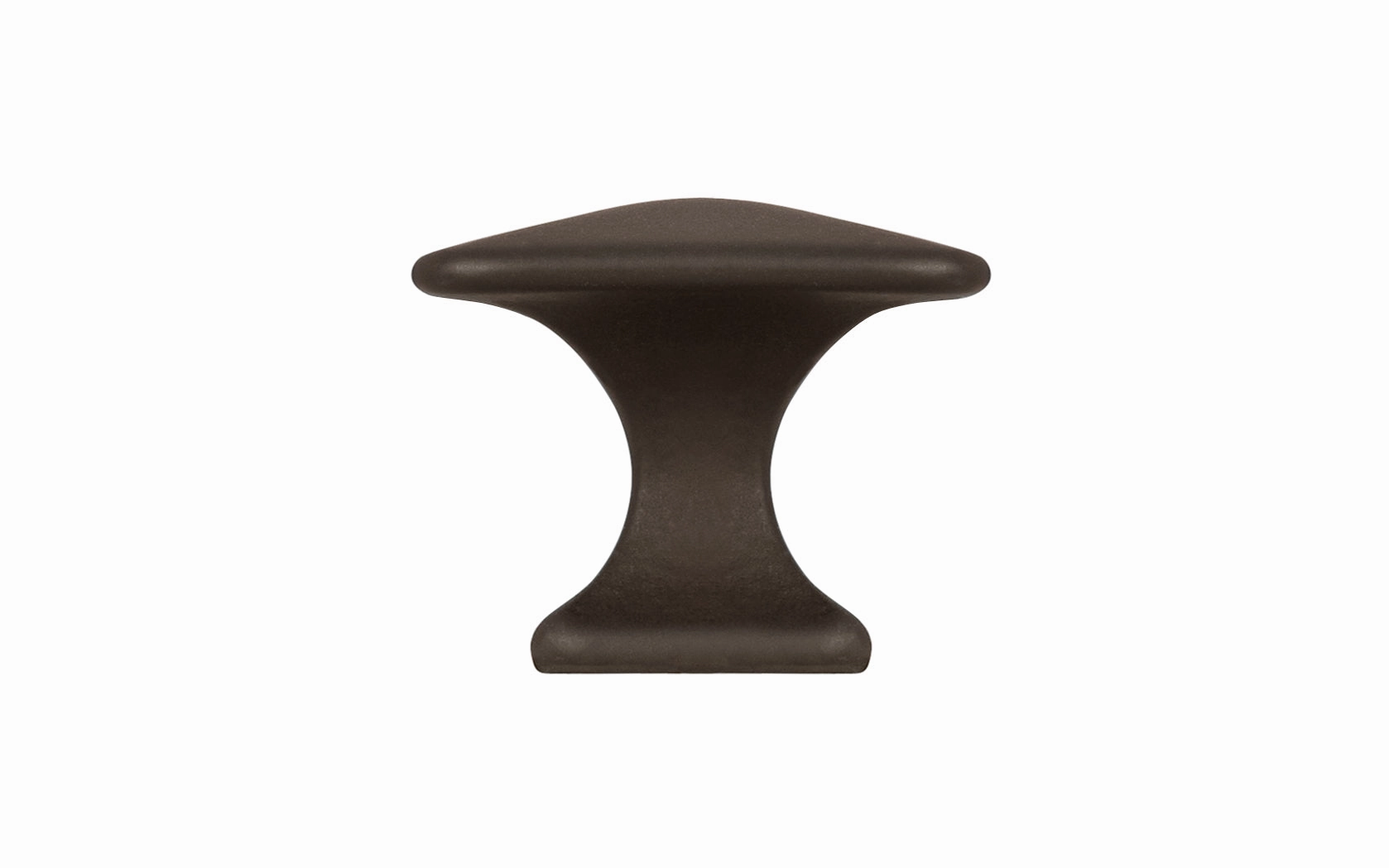 Solid Brass Square Cabinet Knob ~ 1" Size