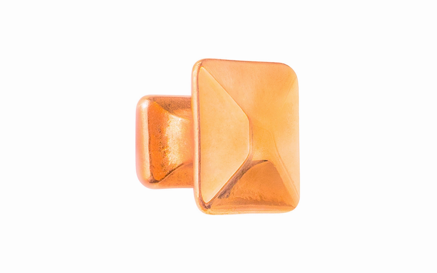 Solid Brass Square Cabinet Knob ~ 1" Size