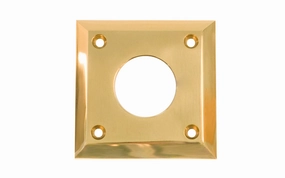 Solid Brass Square Cylinder Collar for Doors