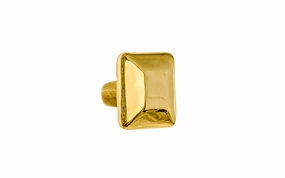 Solid Brass Square Knob ~ 3/4" Size
