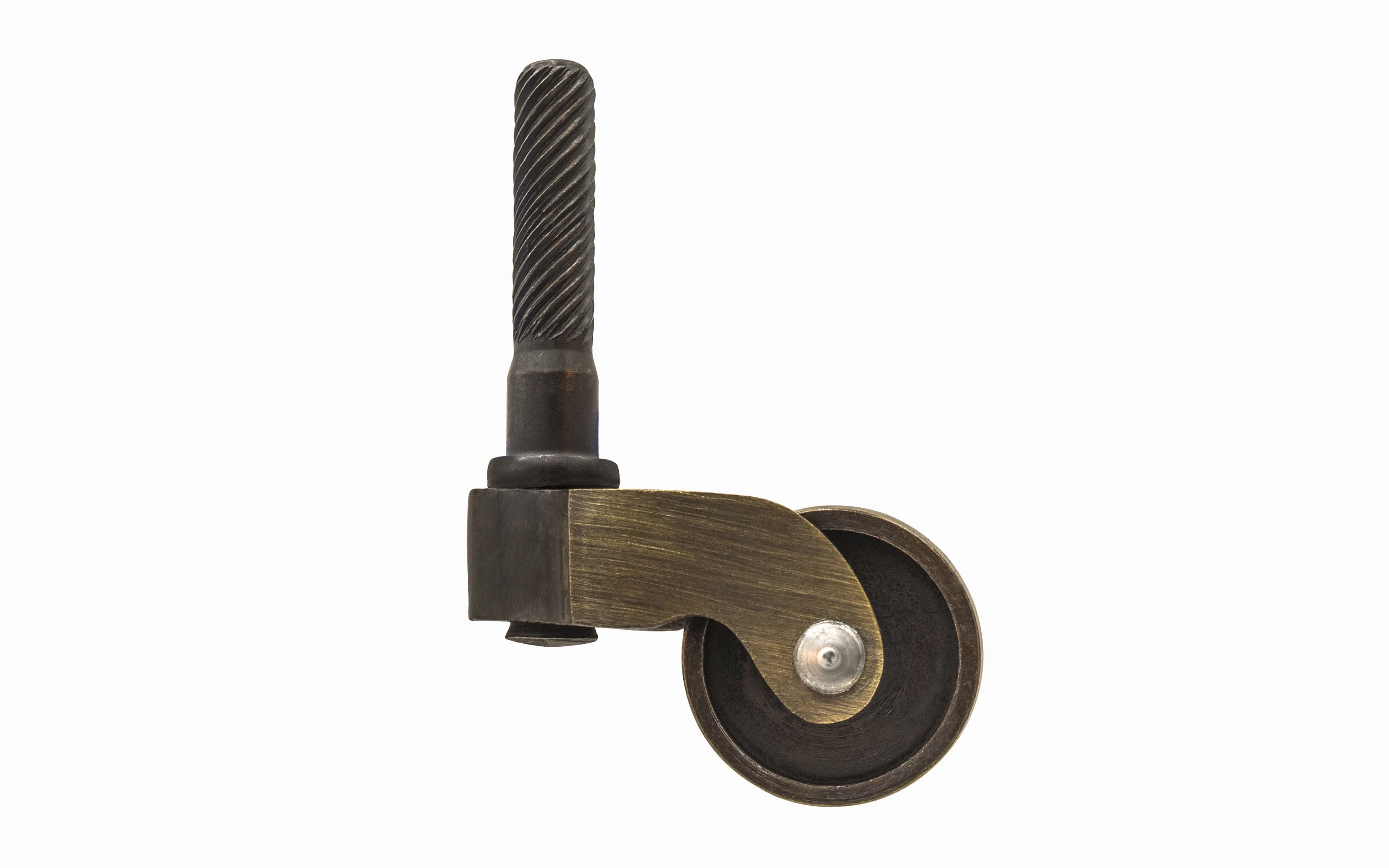 Solid Brass Stem Caster ~ 1" Wheel