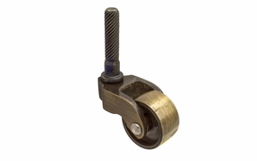 Solid Brass Stem Caster ~ 1" Wheel