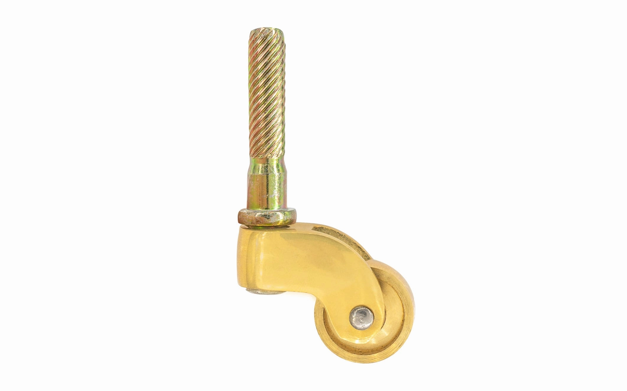 Solid Brass Stem Caster ~ 3/4" Wheel