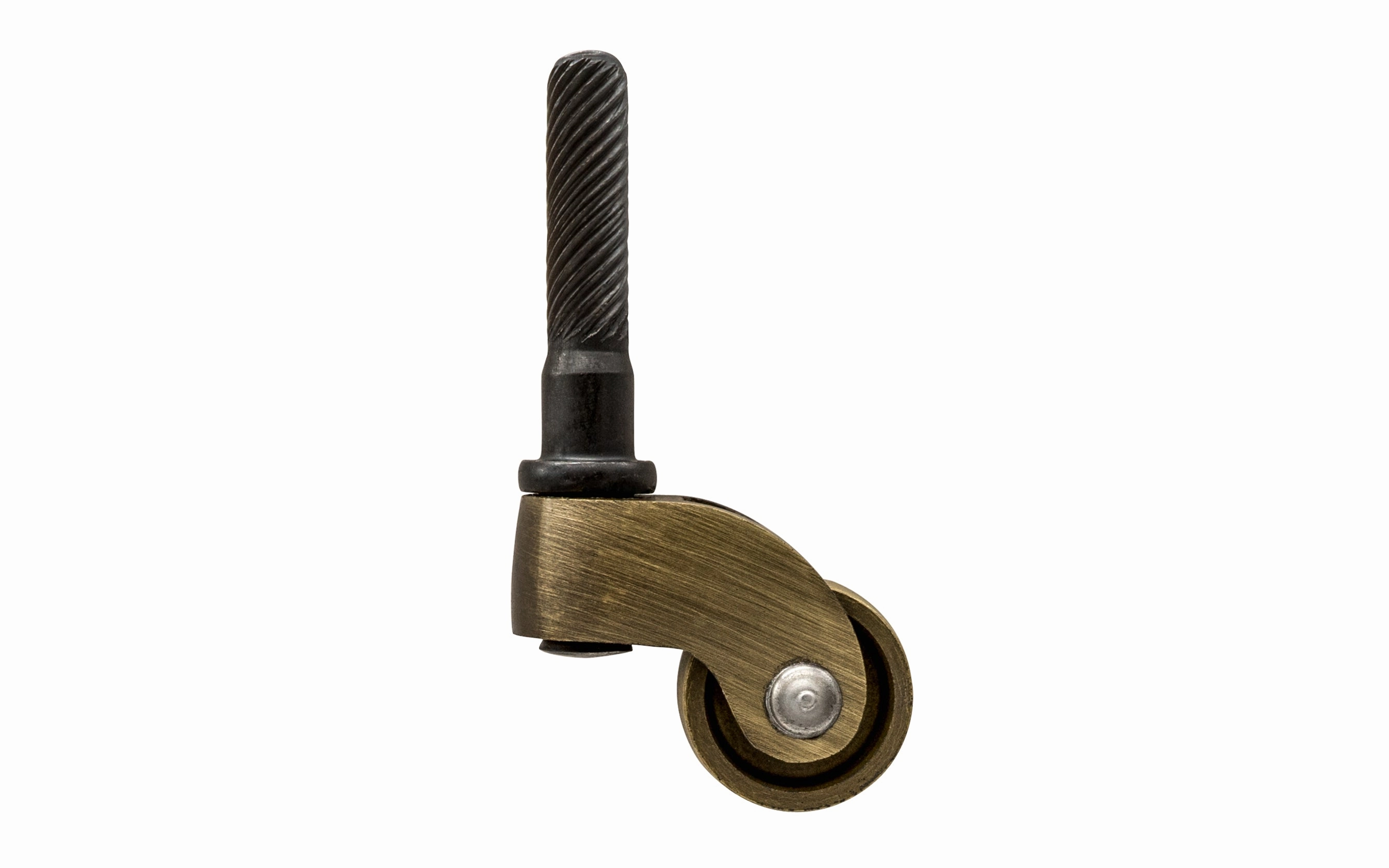 Solid Brass Stem Caster ~ 3/4" Wheel