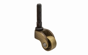 Solid Brass Stem Caster ~ 3/4" Wheel
