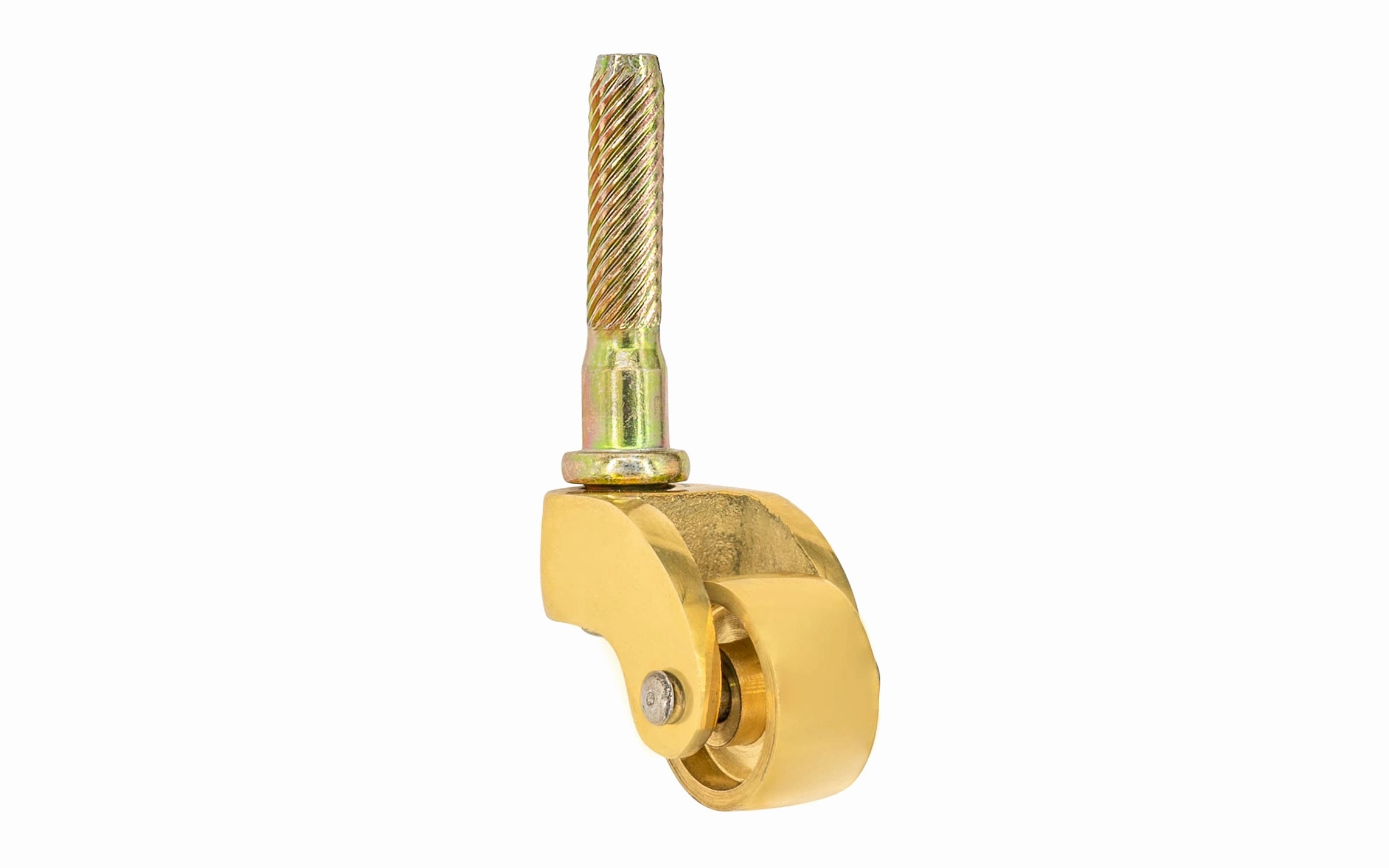 Solid Brass Stem Caster ~ 3/4" Wheel