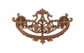 Solid Brass Victorian Drop Pull ~ 3" On Centers