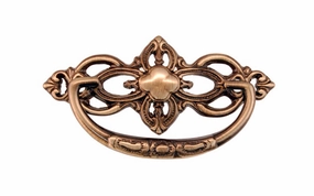Solid Brass Victorian Drop Pull ~ 3" On Centers