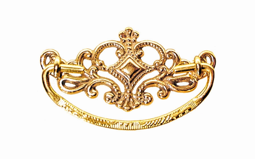 Solid Brass Victorian Drop Pull ~ 3" On Centers
