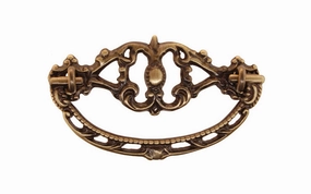 Solid Brass Victorian Drop Pull ~ 3" On Centers