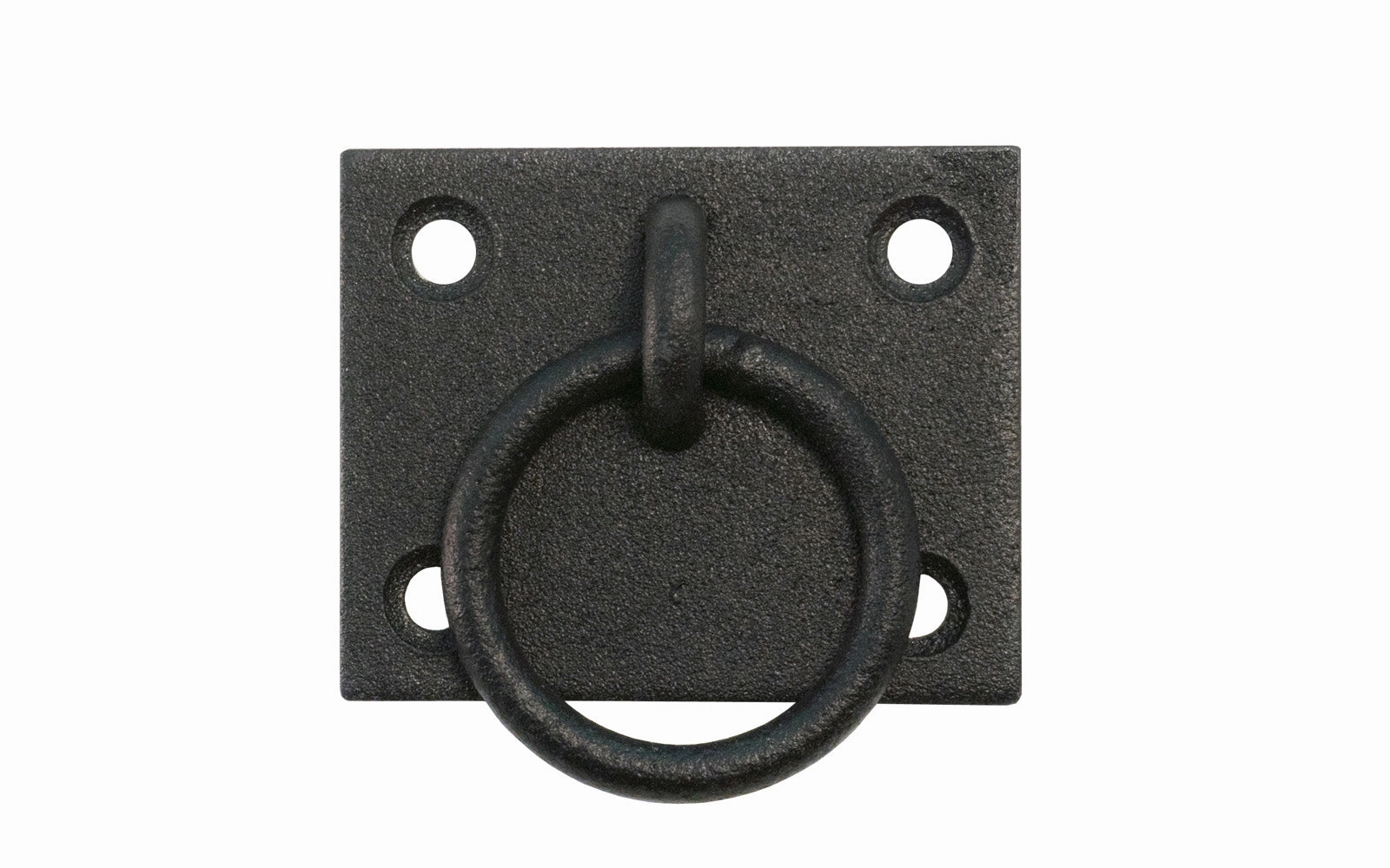 Stainless Pull Ring with Black Textured Finish