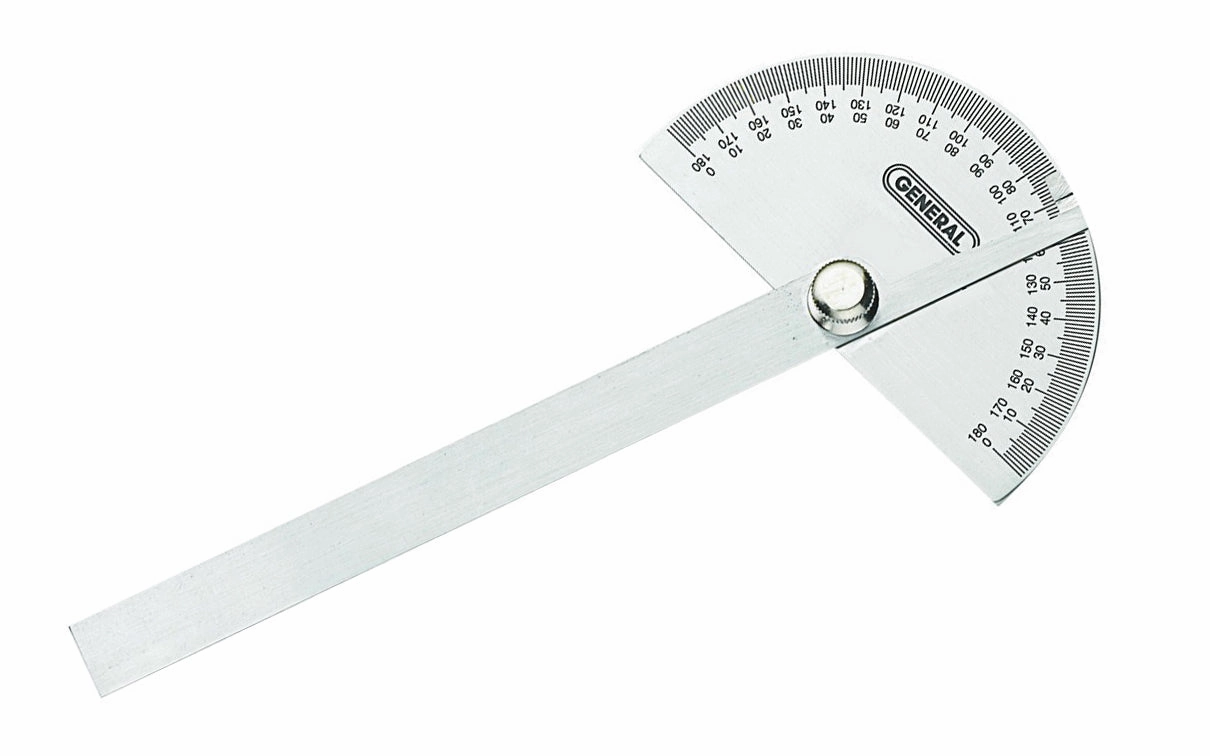 Stainless Steel Protractor ~ Round Head