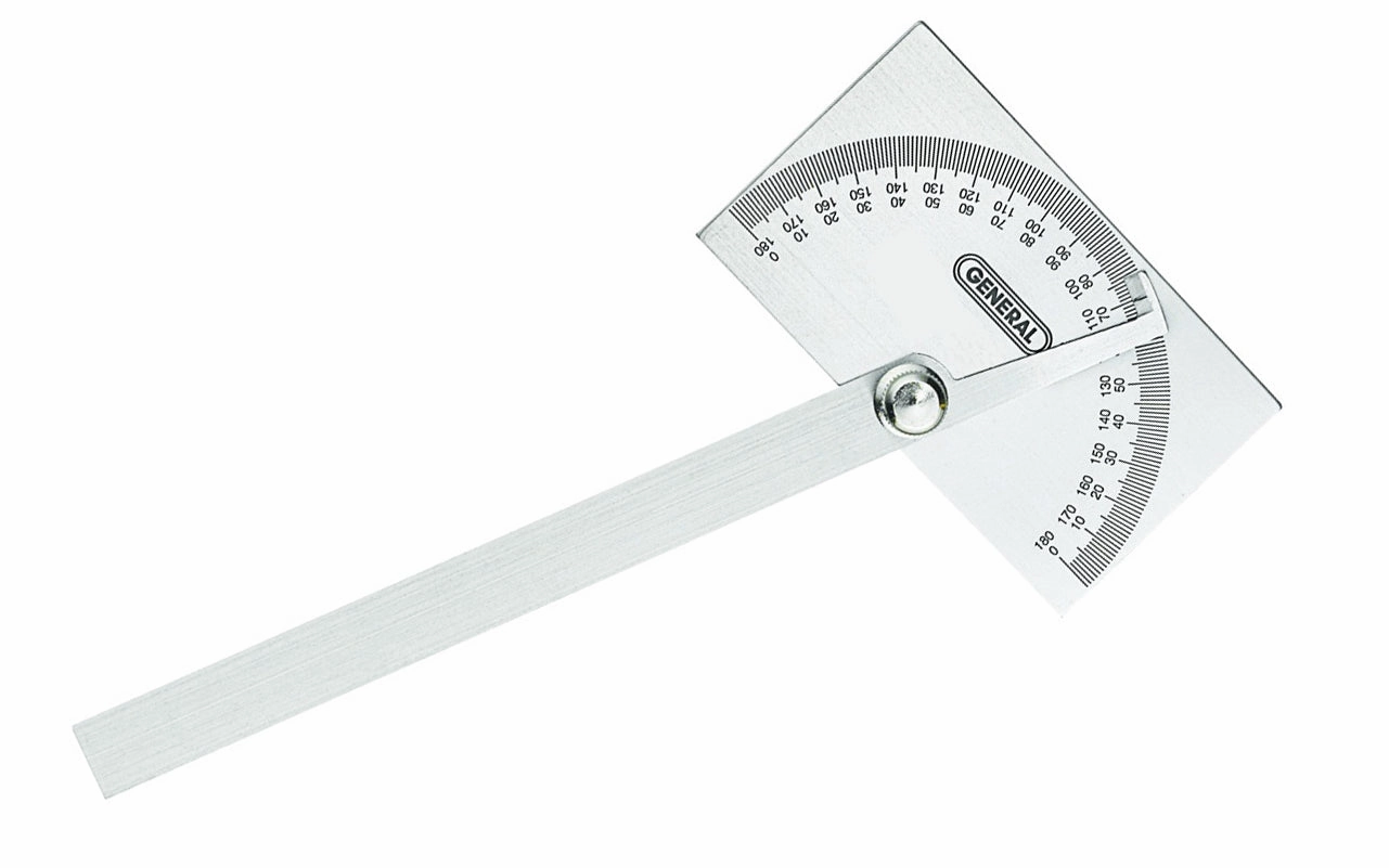 Stainless Steel Protractor ~ Square Head