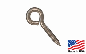 Stainless Steel Screw Eye ~ Lag Thread