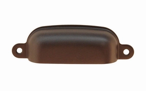 Stamped Brass Bin Pull ~ 3-1/4" On Centers