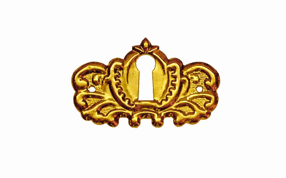 Stamped Brass Keyhole