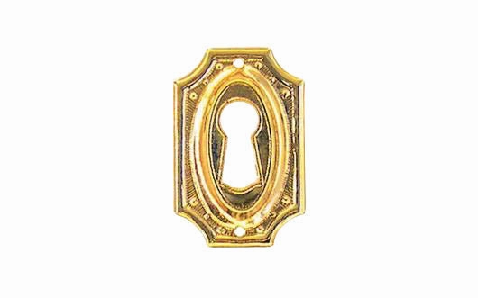 Stamped Brass Keyhole