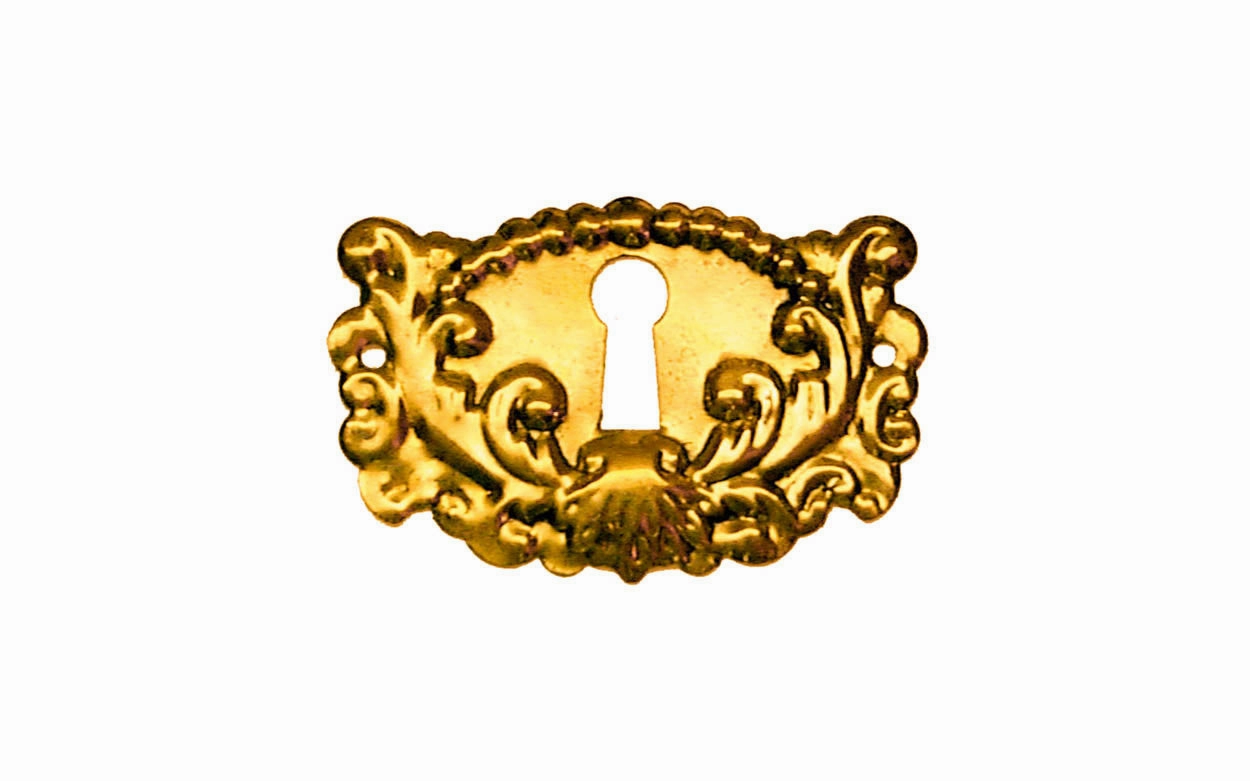 Stamped Brass Keyhole