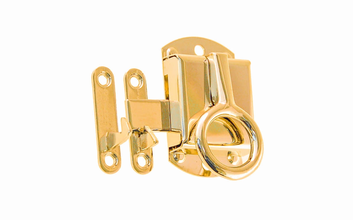 Stamped Brass Right-Handed Ring Latch