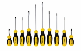 Stanley 10-Piece Phillips & Slotted Screwdriver Set
