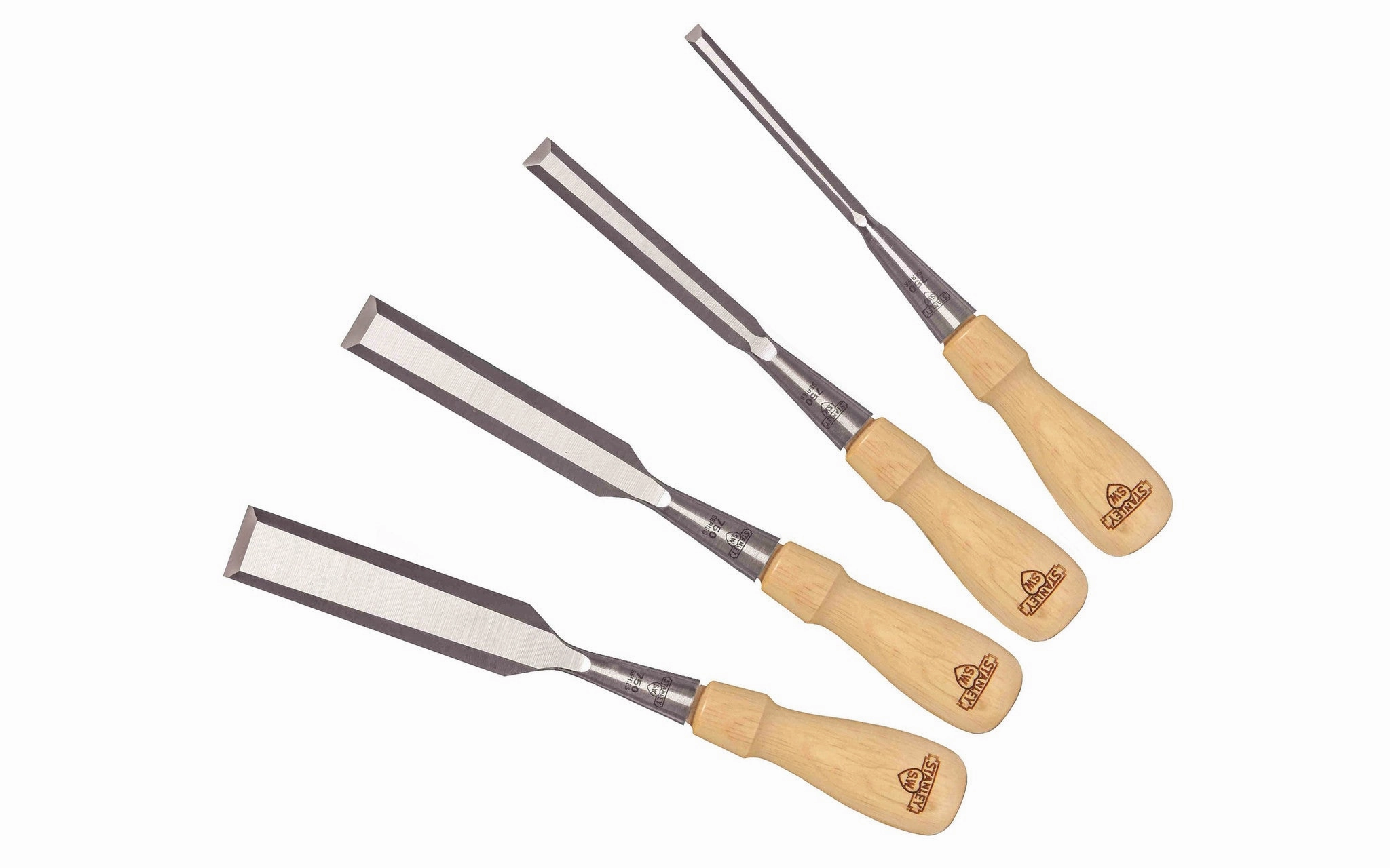 Stanley 4-Piece Sweetheart Socket Chisel Set with Leather Pouch