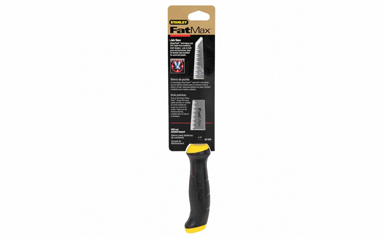 Stanley FatMax 6" Jab Saw / Drywall Saw with Rubber Handle ~ 20-556