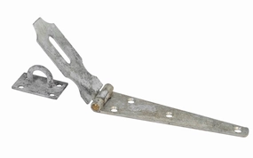 Stanley Galvanized 6" Hinge Hasp ~ Solid Brass Pin