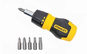 Stanley Multi-Bit Ratcheting Stubby Screwdriver