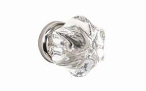 Star-Shaped Glass Knob ~ Clear