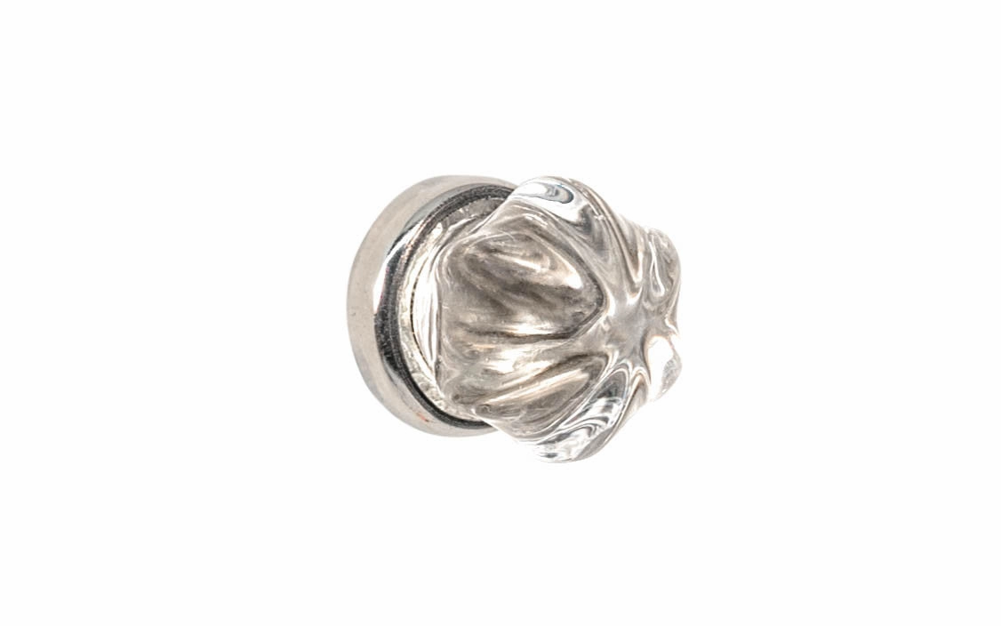 Star-Shaped Glass Knob ~ Clear
