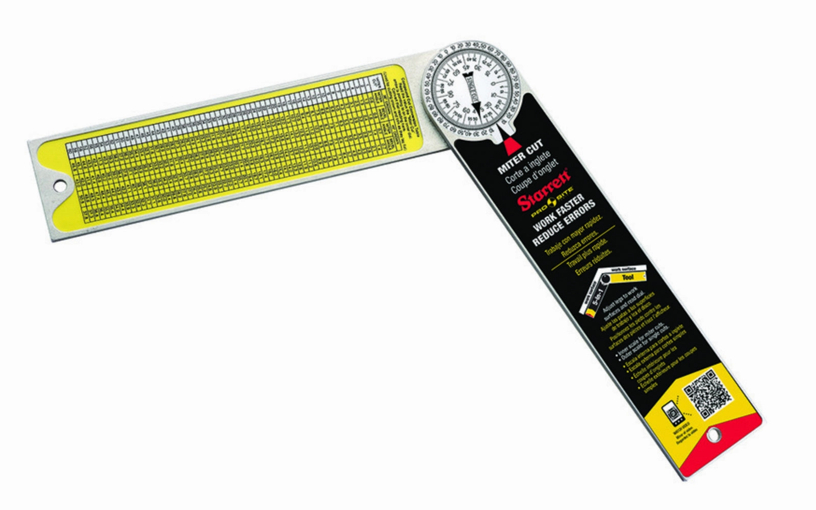Starrett 12" Aluminum Combination Protractor