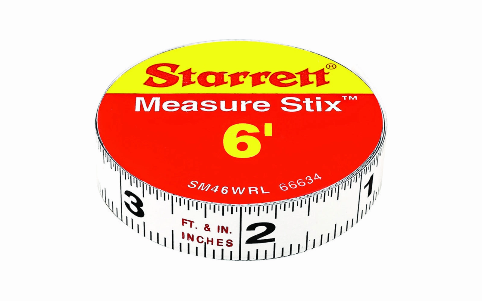Starrett 6' Measure Stix - Reads Right to Left