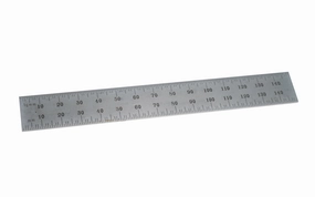 Starrett 6" End Read Rule - 1.0 mm, 0.5 mm Grads - USED
