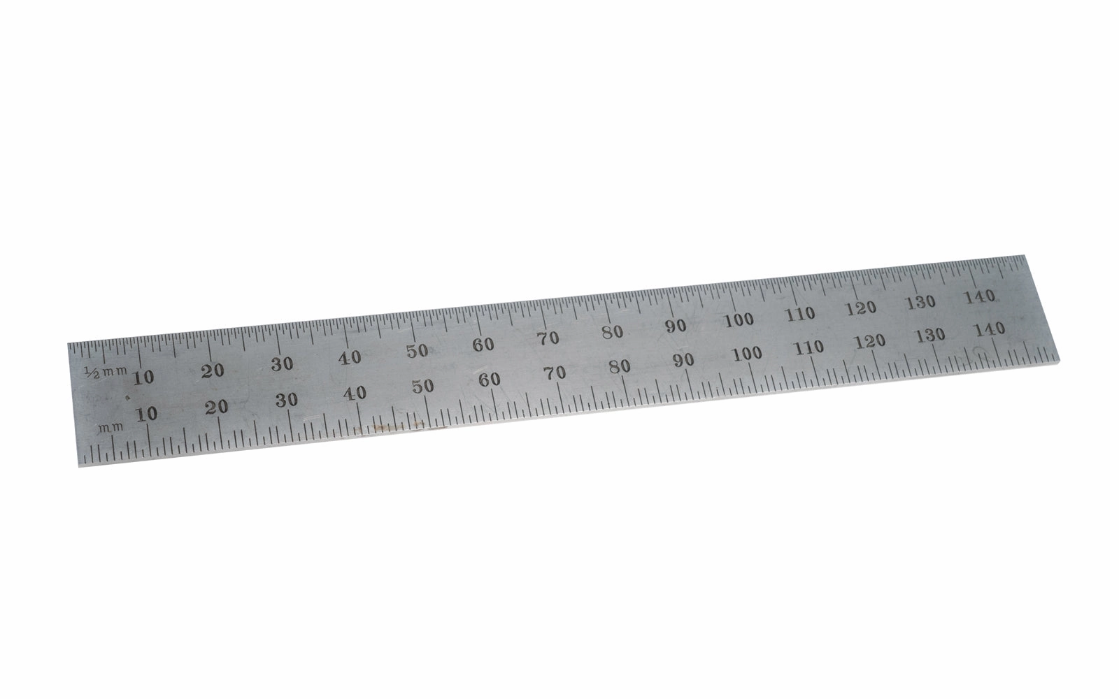 Starrett 6" End Read Rule - 1.0 mm, 0.5 mm Grads - USED