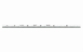Starrett 6" Narrow Flexible Rule - 1/32", 1/64" Grads