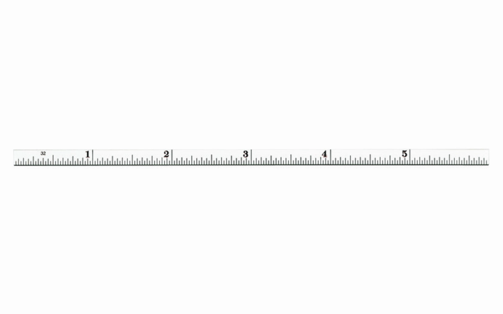 Starrett 6" Narrow Flexible Rule - 1/32", 1/64" Grads