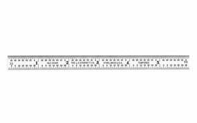 Starrett 6" Narrow Flexible Rule - 1/8", 1/16", 1/32", 1/64" Grads