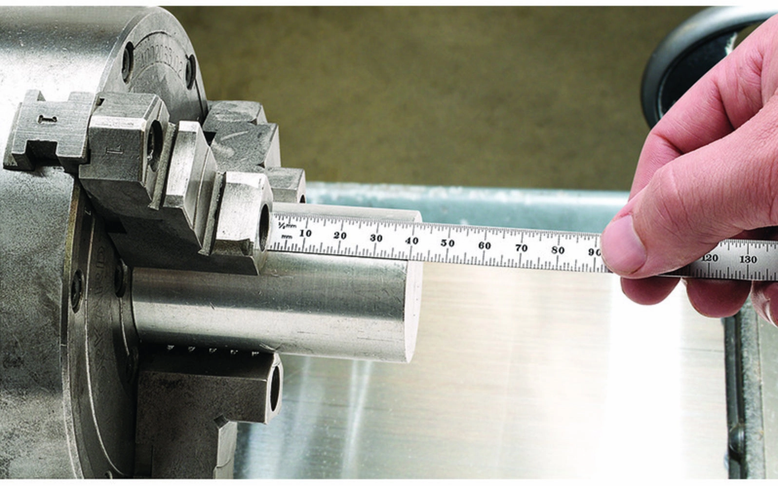 Starrett 6" Narrow Metric Rule - 1.0 mm, 0.5 mm Grads