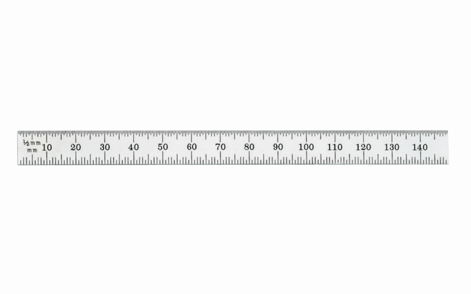 Starrett 6" Narrow Metric Rule - 1.0 mm, 0.5 mm Grads